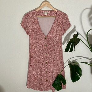 Billabong Floral Button-Front Mini Dress | Size L